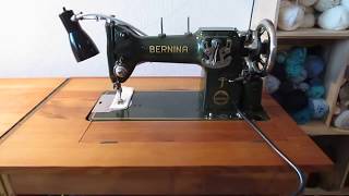 Knee-Lever and other functions of the vintage Bernina KL 117 sewing maschine