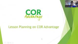Lesson Planning on COR Advantage