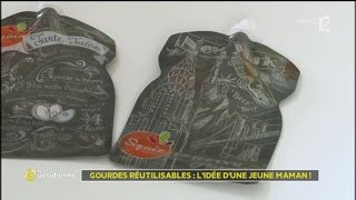 Gourdes réutilisables : la belle idée d'une jeune maman !