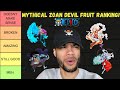 RANKING EVERY MYTHICAL ZOAN DEVIL FRUIT! (TIER LIST)