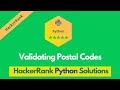 HackerRank Validating Postal Codes problem solution in Python | Python problems solutions