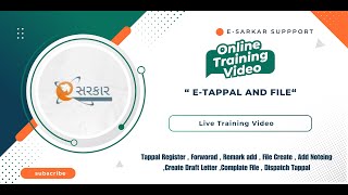 eSarkar Tappal - File Live Demo Training Session | E-Tappal | eFile | Noting | Draft Letter | E-Sign