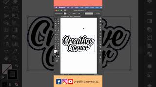 Create outline of the text in Adobe illustrator #outline #offset #illustrator