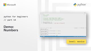 Demo: Numbers | Python for Beginners [14 of 44]