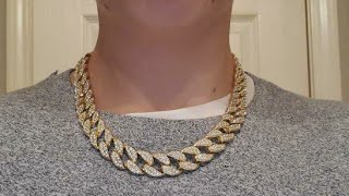 20$ Cuban Link Chain From Amazon Review! (Is It Worth It) **BEST QUALITY EVER**