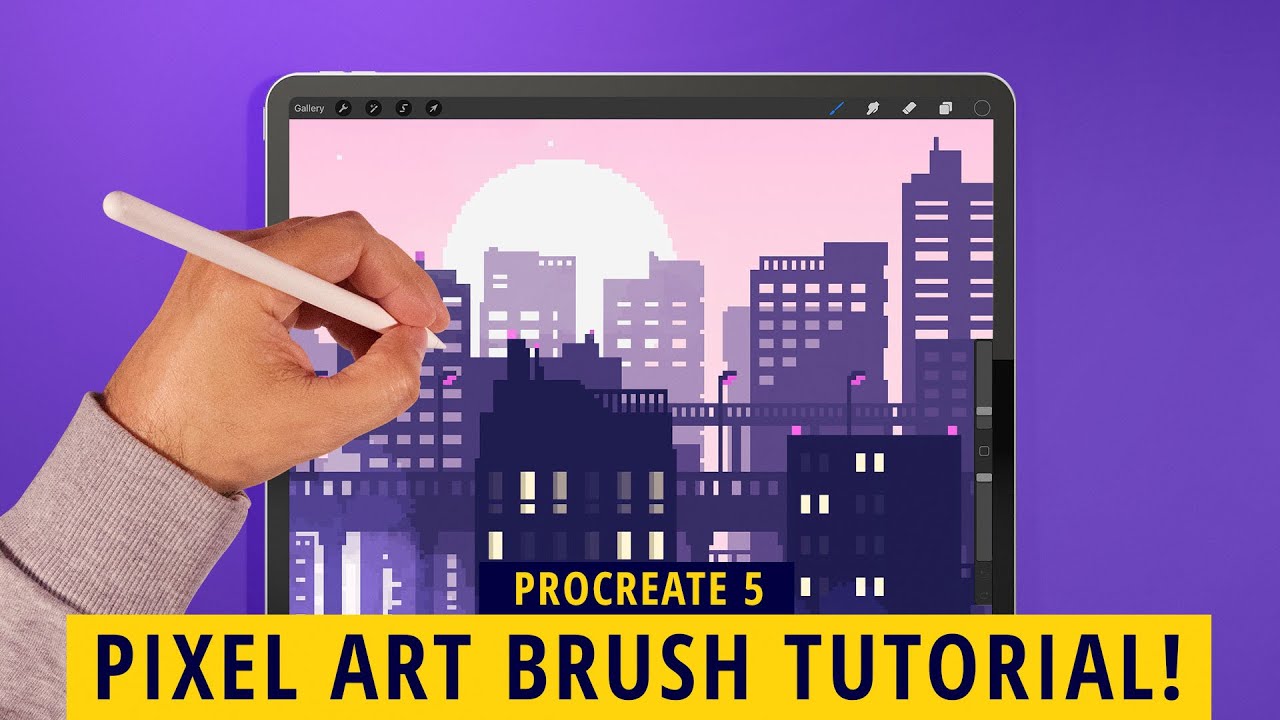 PROCREATE Pixel Art Brush Pack Tutorial! - YouTube