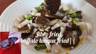 Jibro fried||Buffalo tongue fried||Newarifood||famous newari cuisine||super easy and tasty recipe