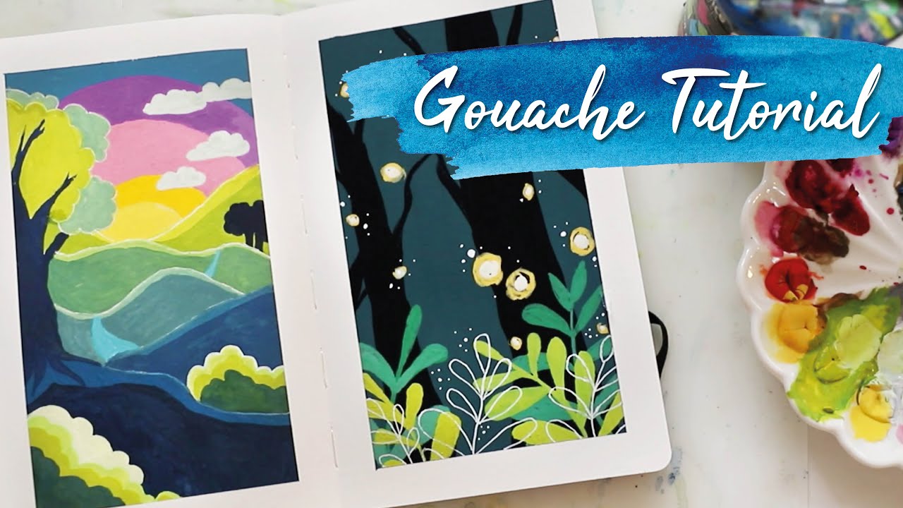 Gouache Painting Tutorial пёџ Youtube