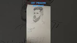 CR7 Messi and Pikachu