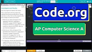 Code.org Lesson 4.1 Private Methods | Tutorial with Answers | CSA Unit 7