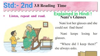 3.8 Reading Time std 2nd English  unit-Three Textbook explanation | Maharashtra board-by Ganesh sir