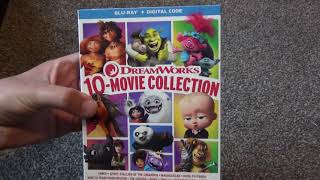 DreamWorks 10-Movie Collection Blu-Ray with Shrek Madagascar Croods Boss Baby Trolls Kung Fu Panda