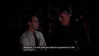 My favorite line read from Jeffrey Combs in Re-Animator