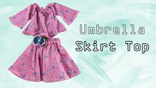 Umbrella Skirt & Top | Skirt & Top #sewing #Stitch #skirt