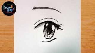 Anime Eye Drawings || How to draw anime eye easy || YouTube