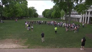 UVA Pro-Palestine protest remains on university grounds for the second day
