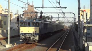 【ありがとうJR埼京線205系! 2016.11.07】配9564レ （長岡）EF64-1031\u0026埼京線205系 ハエ28編成 廃車回送 中央線国立駅到着