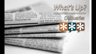 What's Up? – American Obituaries