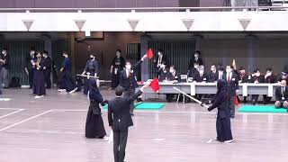 【5回戦】#17【野崎将秀（東京学芸大）×政野優樹（専修大）】【第67回関東学生剣道選手権大会】67th Kanto University Student Kendo Championship