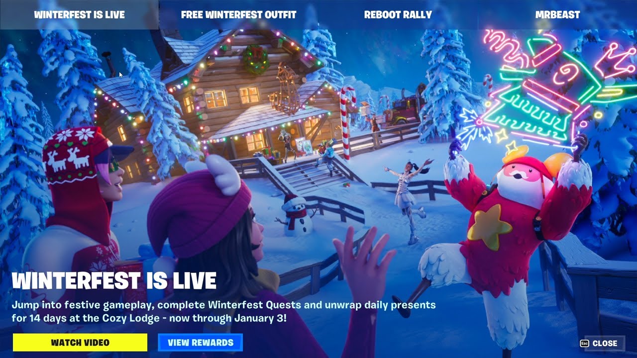 Winterfest Is Life Trailer In Fortnite 23.10 ! Fortnite Chapter 4 ...