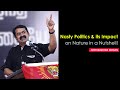 Nasty Politics & its Impact on Nature in a Nutshell! - Seeman Speech about Trees #EnglishVersion