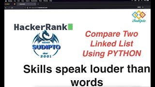 #hackerrank Compare Two Linked List using python3