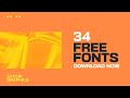 FREE Commercial Fonts You NEED! (34 NEW FONTS)