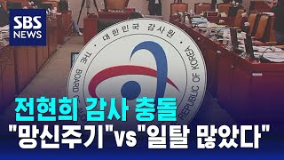 전현희 감사 충돌…\