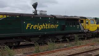 Freightliner 70003 \u0026 70010 at Wakefield kirkgate