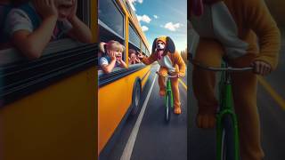 💥 Evolution of Dog : Teasing a bicycle guy ✅️ #doglover #puppy #dog #shorts #copydoggy