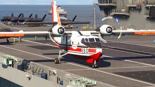 This Pilot is So Great! Flying Canadair CL-215 from Aircraft Carrier