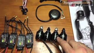 Construir un drone DJI F450 quadcopter con APM 2.6 Materiales, parte 1