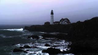 Ocean Storm Sounds for Sleep or Study | Loud Crashing Waves, Howling Wind & Gentle Rain | Stormy Sea