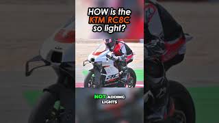 HOW Is The KTM RC8c So LIGHT?! #shorts  #motorcycle #ktm #rc8c #bikelife