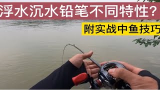 浮水铅笔和沉水铅笔有哪些不同特性？操作手法相似，结果截然不同！