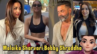 BOBBY DEOL WITH WIFE | SHARVARI WAGH HOT GYM | GOVINDA , SUSHMITA SEN , HUMA QURESHI , MALAIKA ARORA