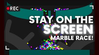 Stay on the Screen - Survival Algodoo Marble Race