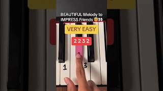 Learn This EASY But BEAUTIFUL Song In SECONDS.. 😲👀 #piano #pianotutorial