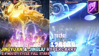 2.4 Memory of Chaos | Jing Yuan Hypercarry \u0026 Jingliu 0 Cycle | Honkai Star Rails