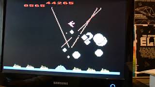 Atari Missile Command played with a Trakball