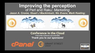 Stuart J Mackintosh - Improving the perception of Perl and Raku - Marketing