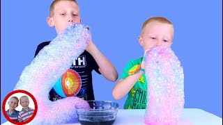 Rainbow Bubbles Snake! | Fun Science Experiment For Kids To Do At Home With Mike And Jake | DIY