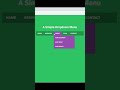 Simple Dropdown Menu  using only HTML & CSS #html #css #dropdown #menu #dropdownmenu #shorts