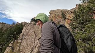 Angels Way 5.2 slab climb and fun! Boulder, Colorado