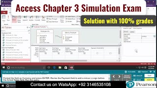 Access Chapter 3 Simulation Exam | CS110 Access Final Exam  | #access_simulation_exam #accessch03