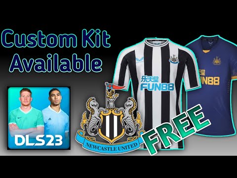 DLS 23 Newcastle United FC Home and Away kit  DLS 23 Best FREE kits  DLS 23 Custom kit #45