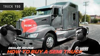 Used semi truck dealer advice. How to buy a used semi truck from a dealer. Part One