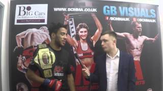 Joe Harding BCMMA 14 Post-fight Interview