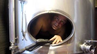 washing stainless vat