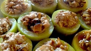 Stuffed Hairy Squash with Minced Pork and Mushrooms 豬肉冬菇釀節瓜